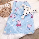 ผ้าห่มเด็ก3.5ฟุตสีฟ้าหมู